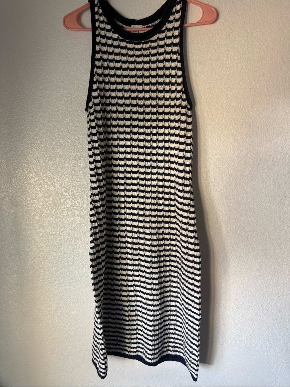 Target navy and White Striped Knit Tank Dress